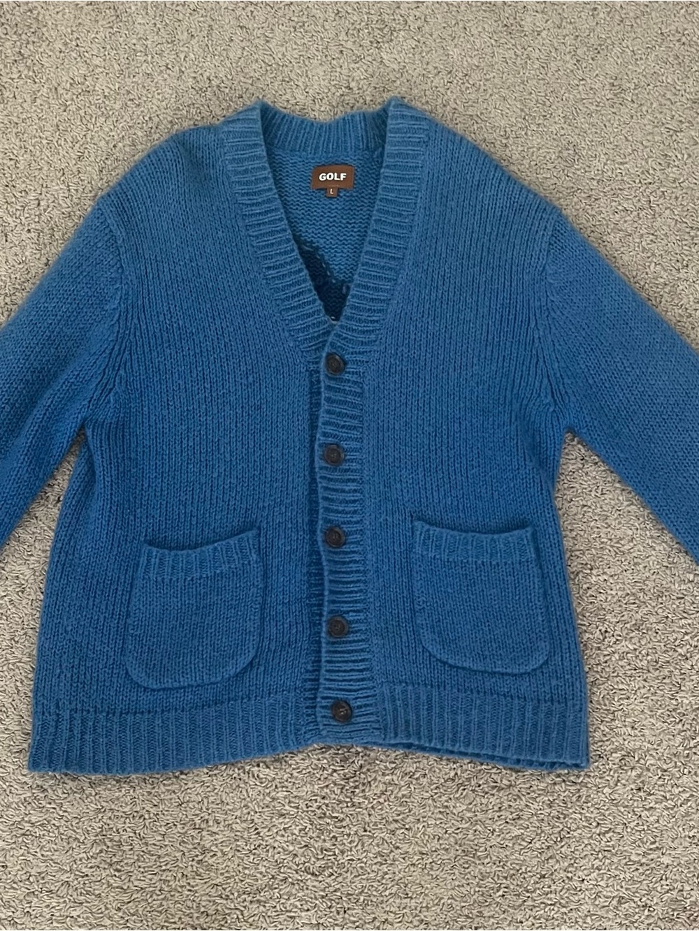 Golf Wang Mohair/Acrylic Knit Cardigan Sweater